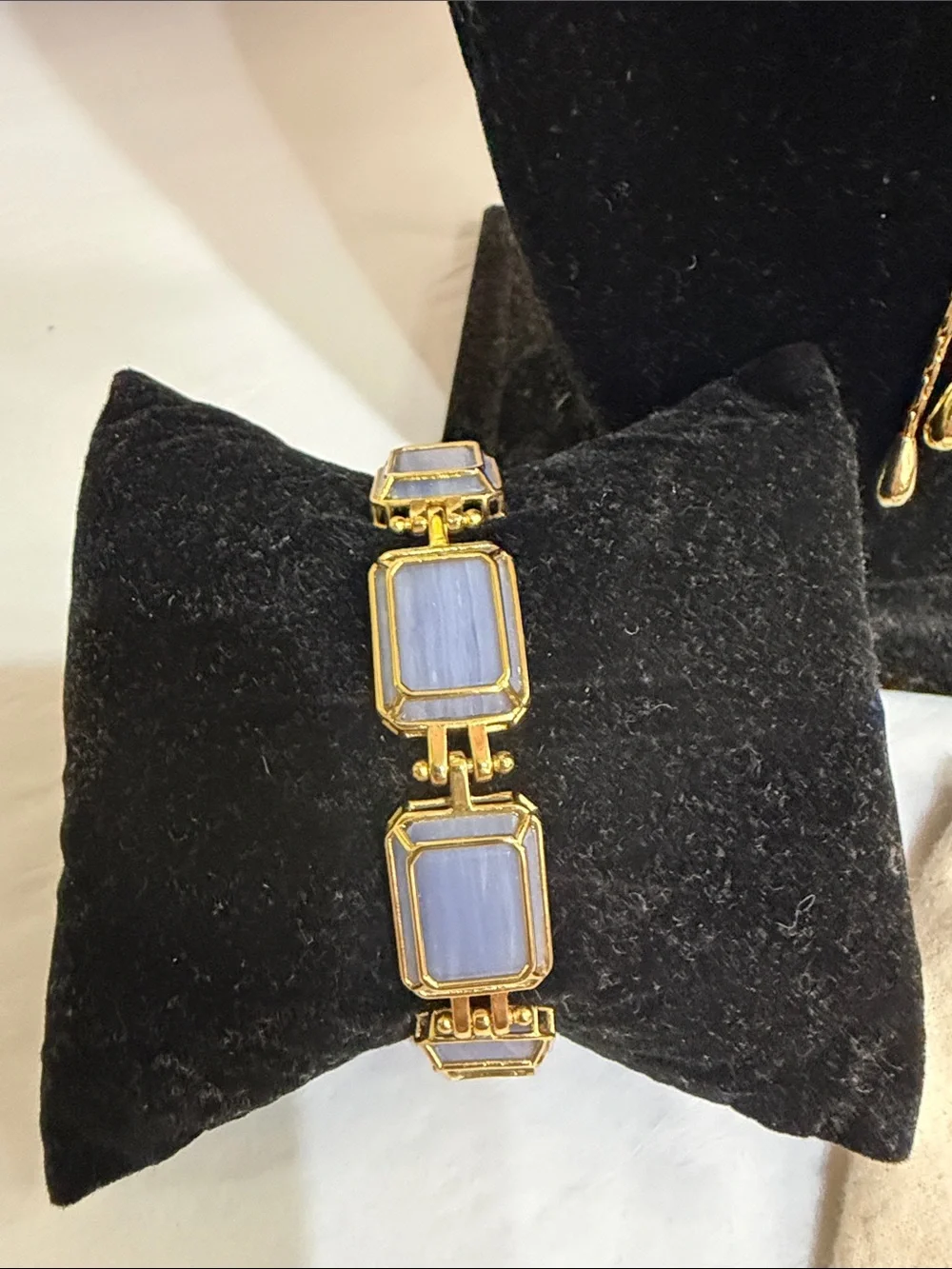 J. Crew Gold-Tone Necklace, Bracelet & Earring Set with Light Blue Stones
